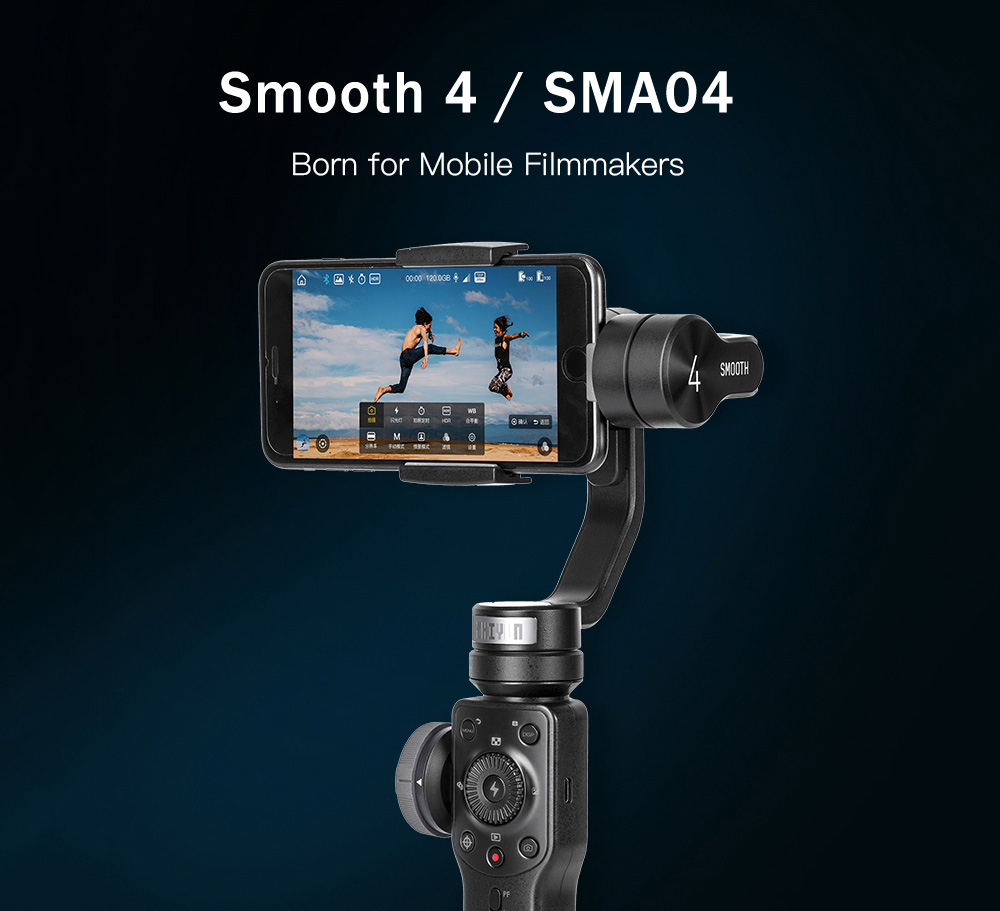 Refurbished Zhiyun Smooth 4 / SMA04 Stabilization Handheld Gimbal Focus Pull and Zoom / PhoneGo Mode