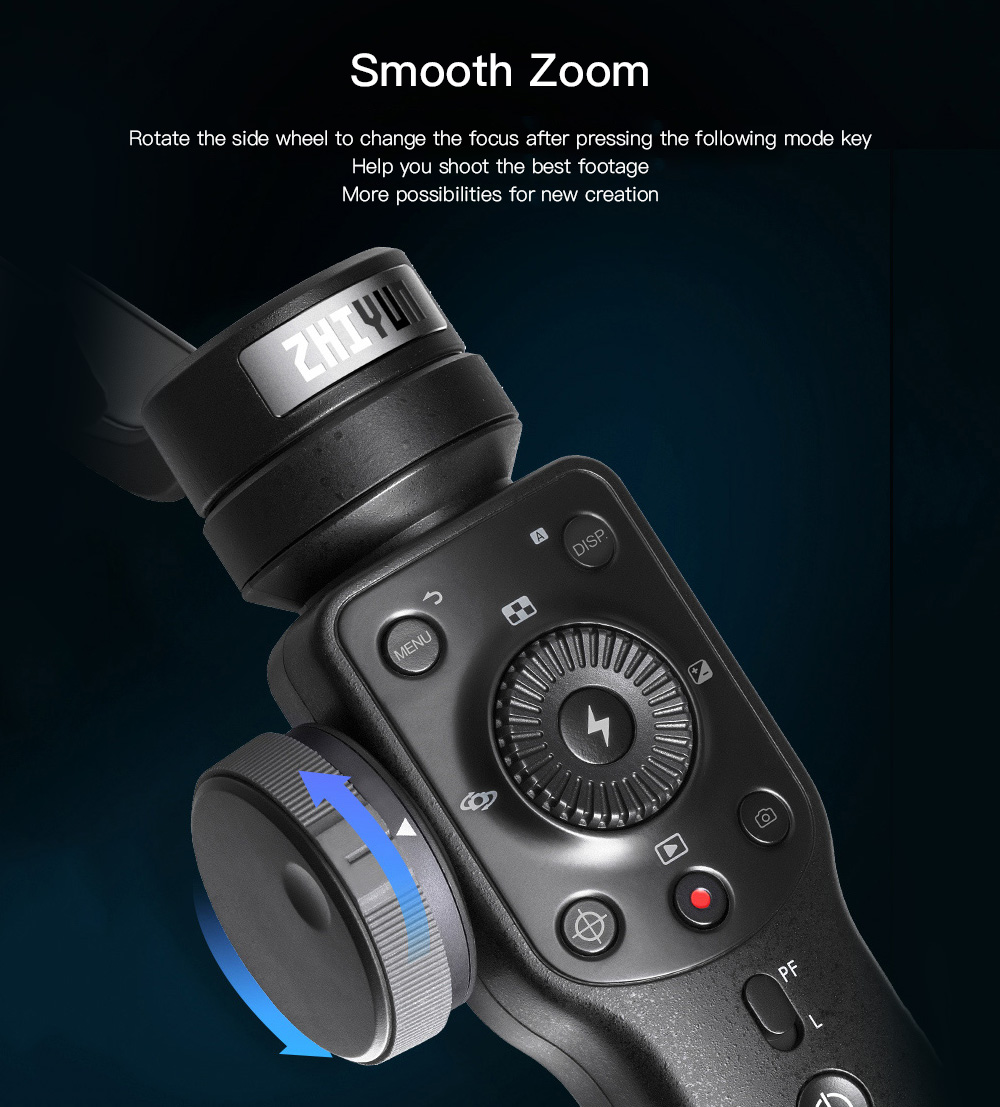 Refurbished Zhiyun Smooth 4 / SMA04 Stabilization Handheld Gimbal Focus Pull and Zoom / PhoneGo Mode
