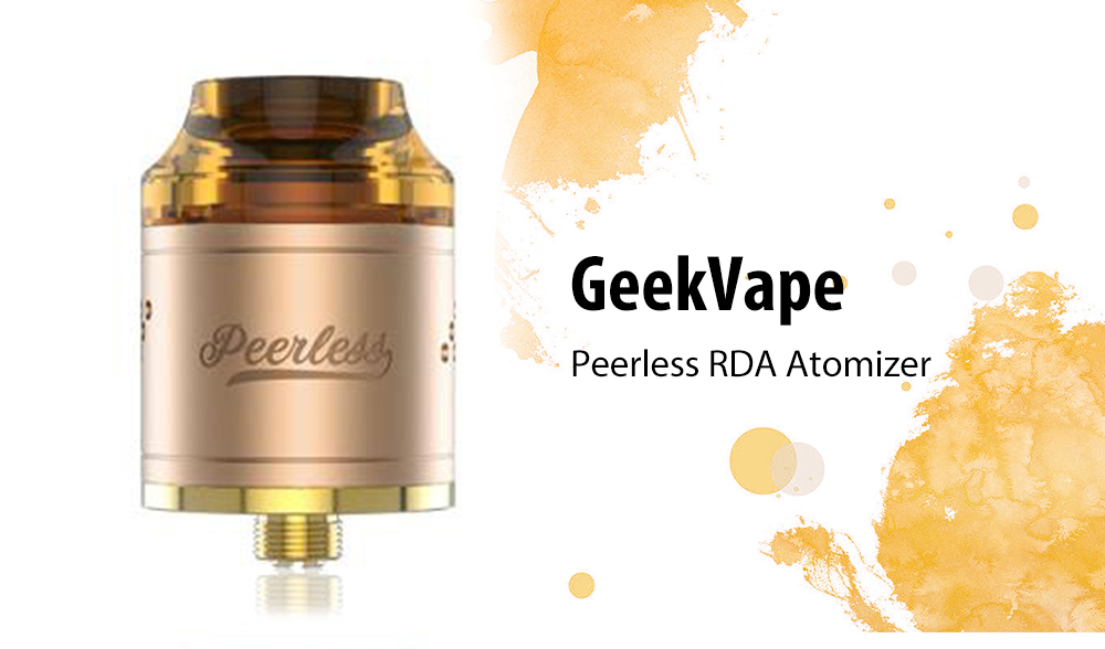 Original GeekVape Peerless RDA with Side Airflow / Dual Posts for E Cigarette
