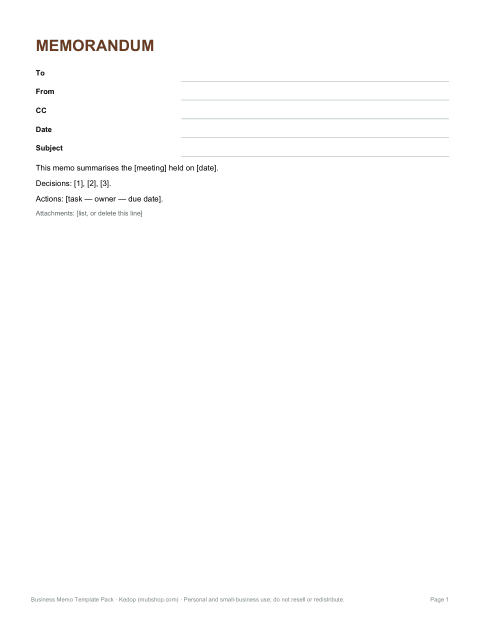 Preview of the first page of Meeting follow-up (DOCX/PDF)